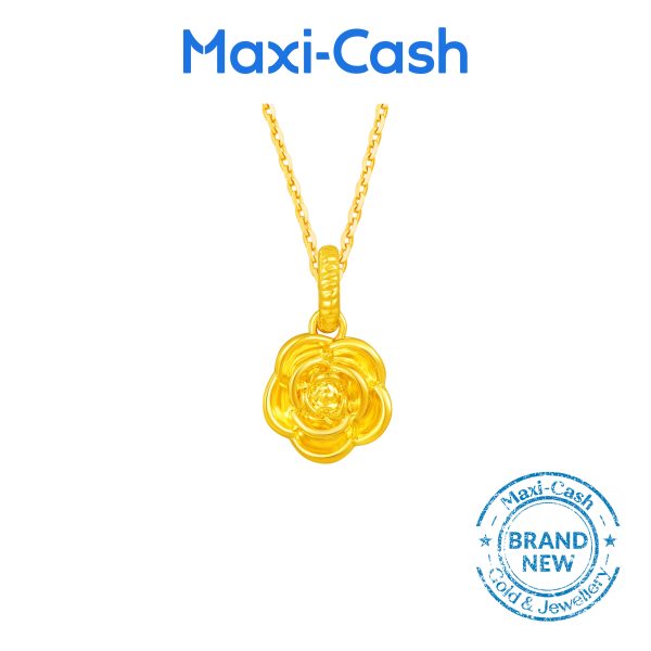Bliss Rose Pendant in 916 Gold