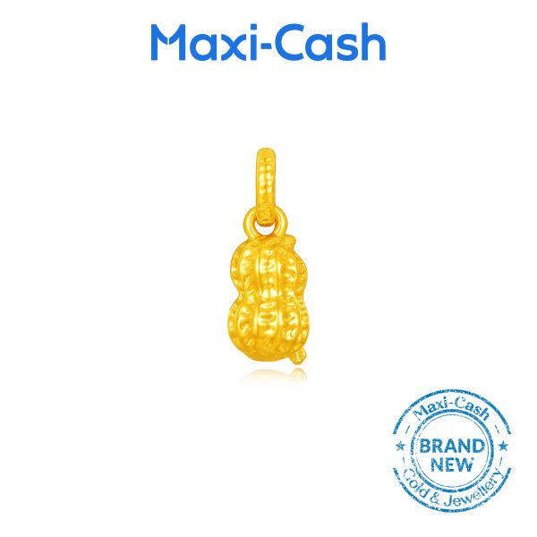 Prosperity Peanut Pendant in 916 Gold - Image 2