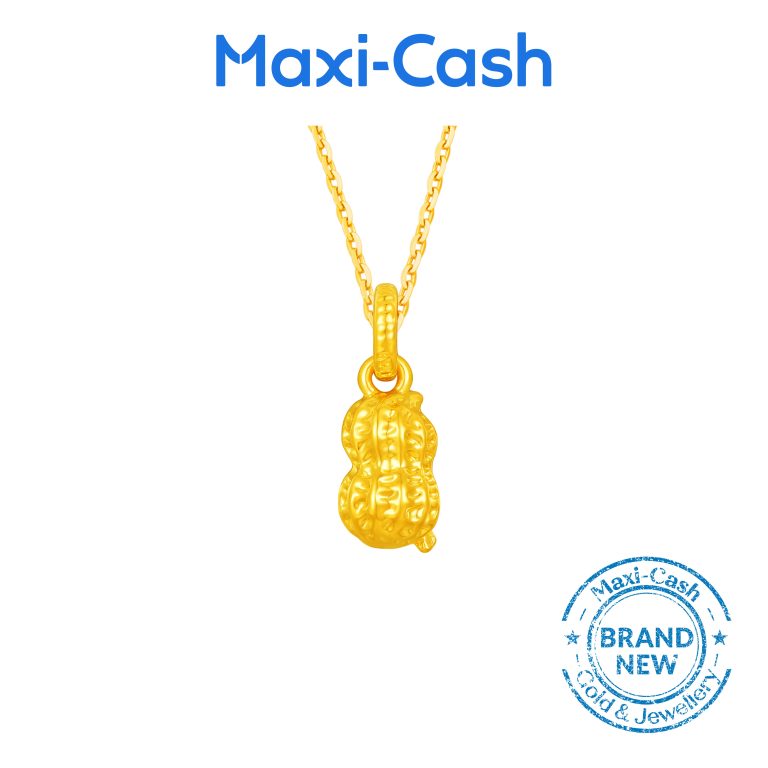 Prosperity Peanut Pendant in 916 Gold