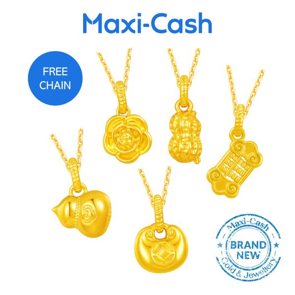Gold Pendant Bundle Deal (1 for 1) in 916 Gold
