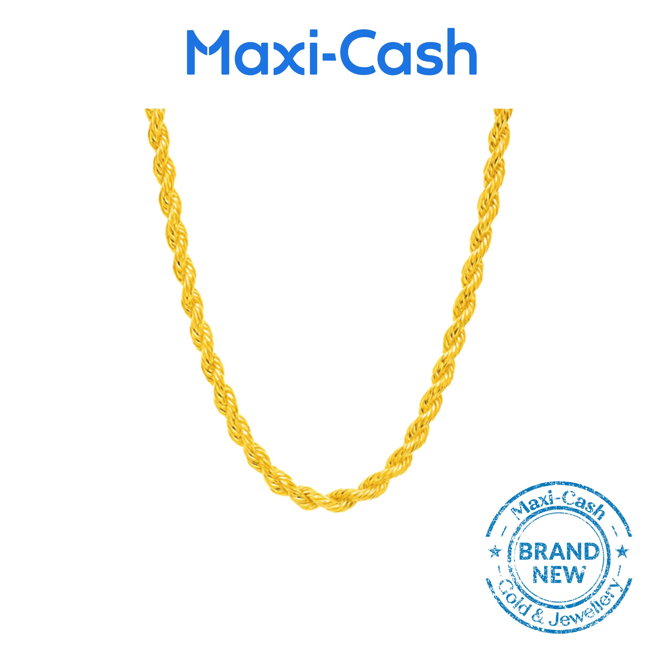 Rope Chain in 916 Gold (50cm)