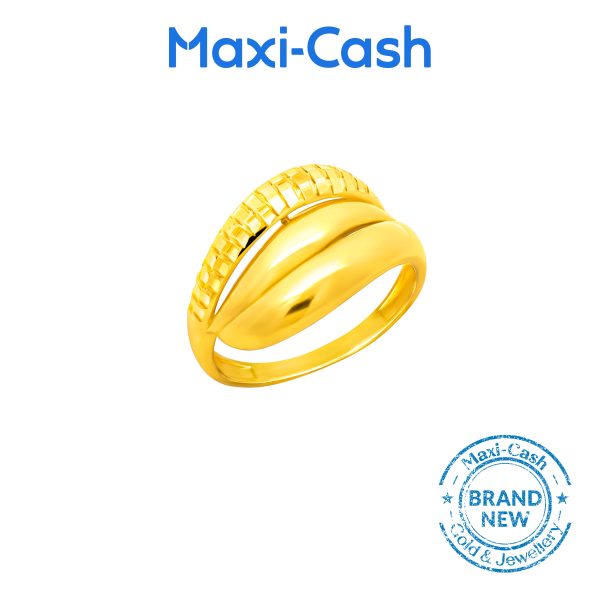Golden Loops Ring in 916 Gold