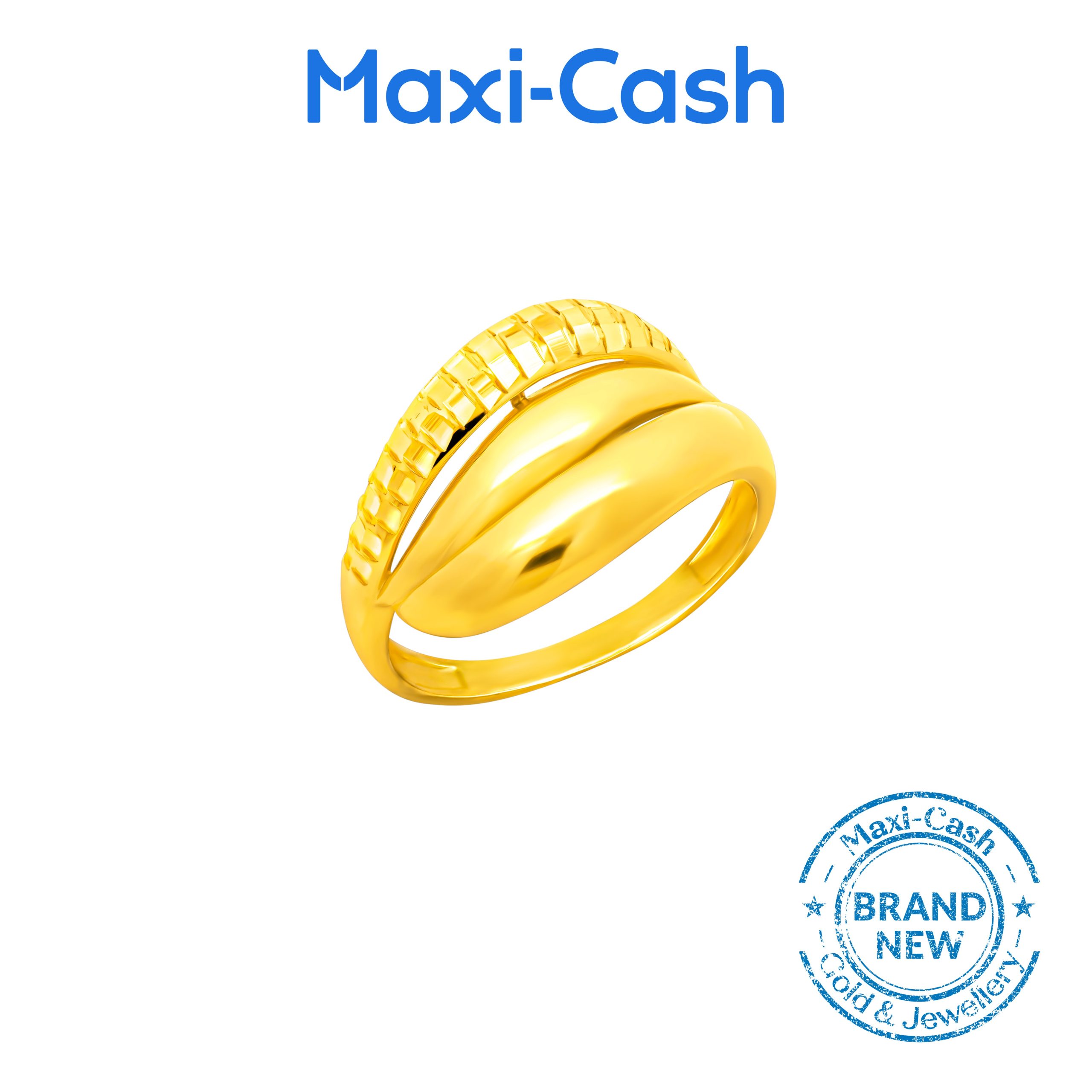 Golden Loops Ring in 916 Gold