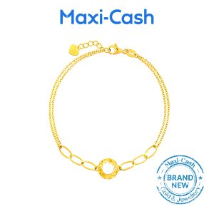 Aurelia Circlet Bracelet in 916 Gold