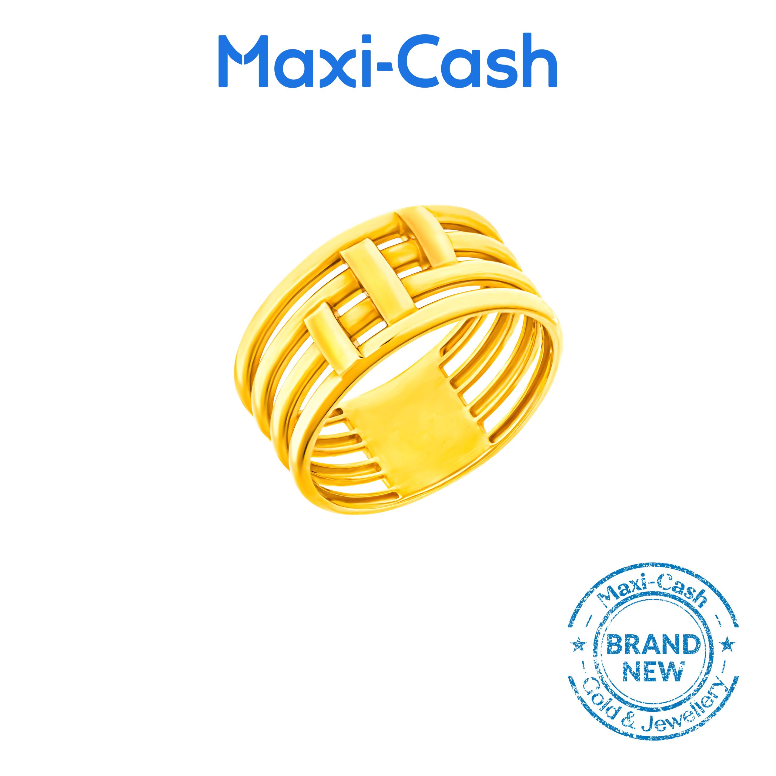 Golden Weaves Ring in 916 Gold