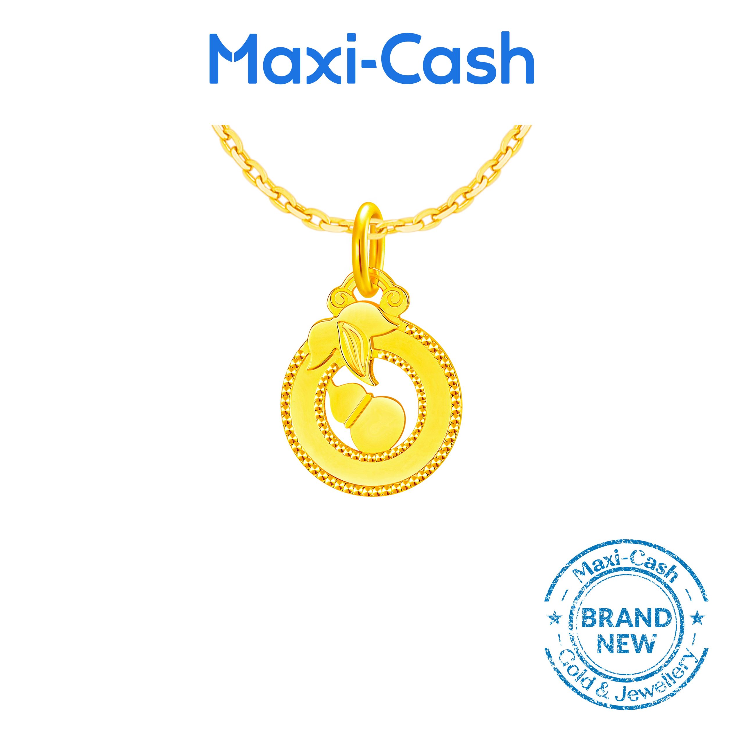 Harmony Orange Gourd (Hulu) Pendant in 916 Gold