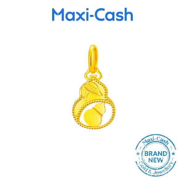 Harmony Happiness Gourd (Hulu) Pendant in 916 Gold - Image 2