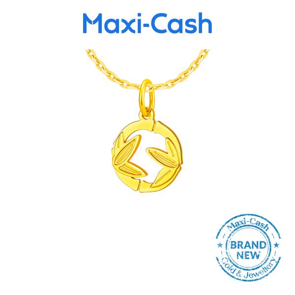 Harmony Lucky Bamboo Pendant in 916 Gold