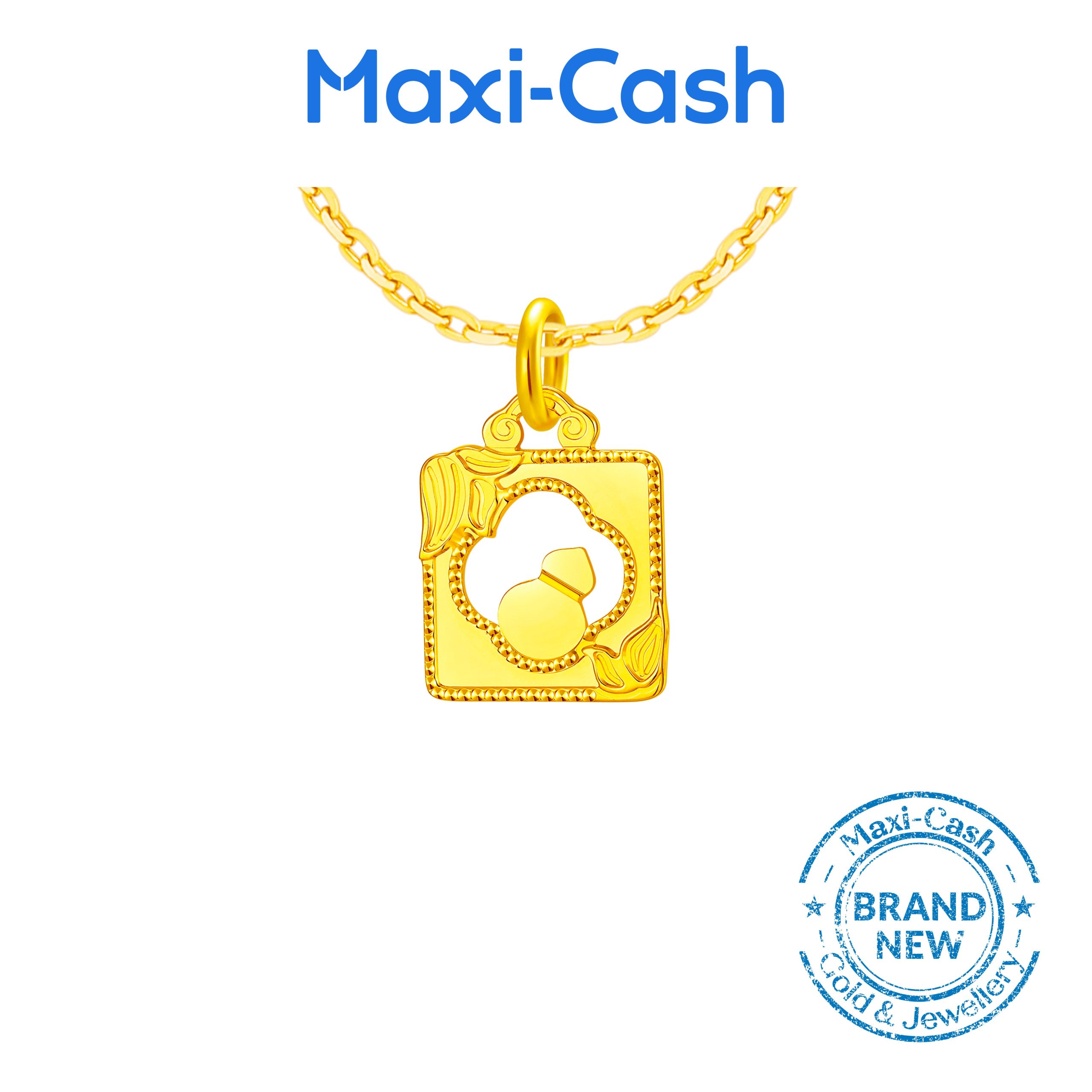 Harmony Abundance Gourd (Hulu) Pendant in 916 Gold