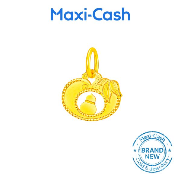 Harmony Perssimon Gourd (Hulu) Pendant in 916 Gold - Image 2