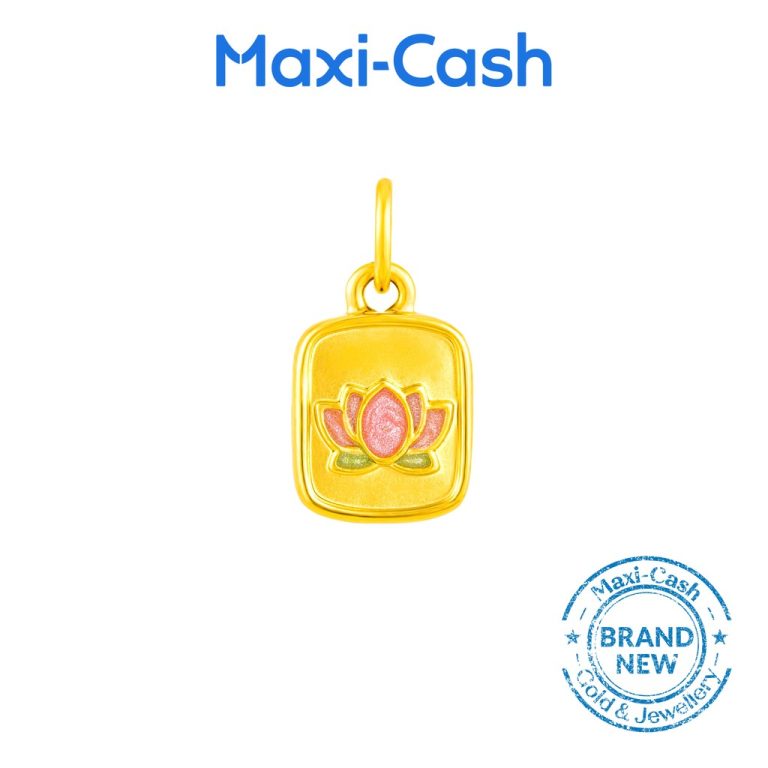 Fortune Lotus Fantasi Charm in 999 Gold