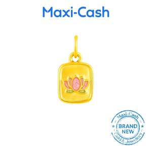 Fortune Lotus Fantasi Charm in 999 Gold