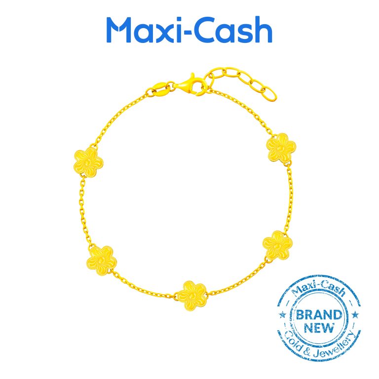 Periwinkle Bloom Bracelet in 916 Gold