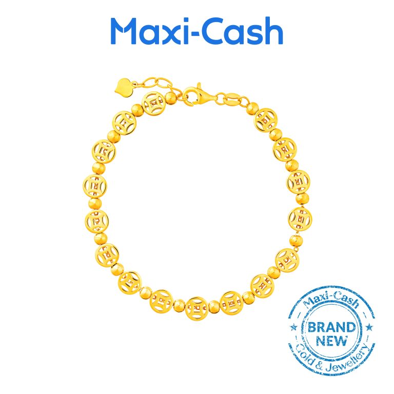 Coins of Fortune Bracelet in 916 Gold
