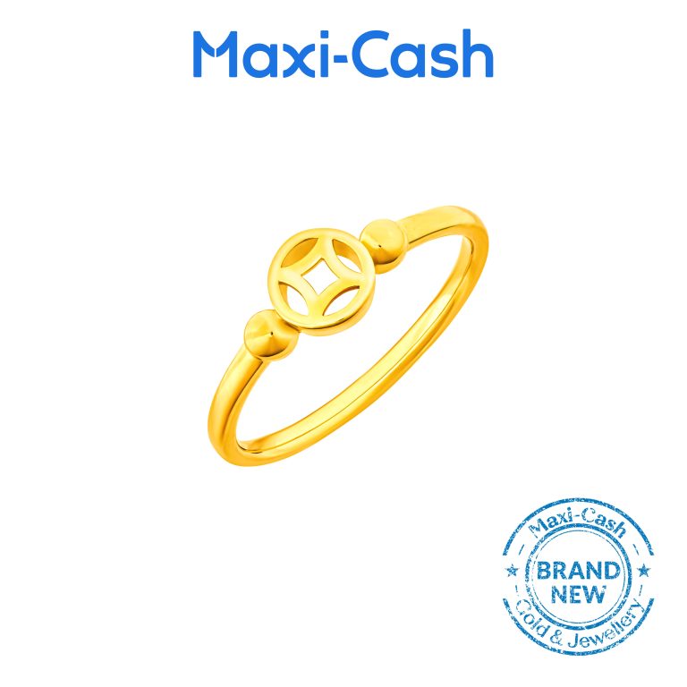 Coins of Fortune Ring in 916 Gold