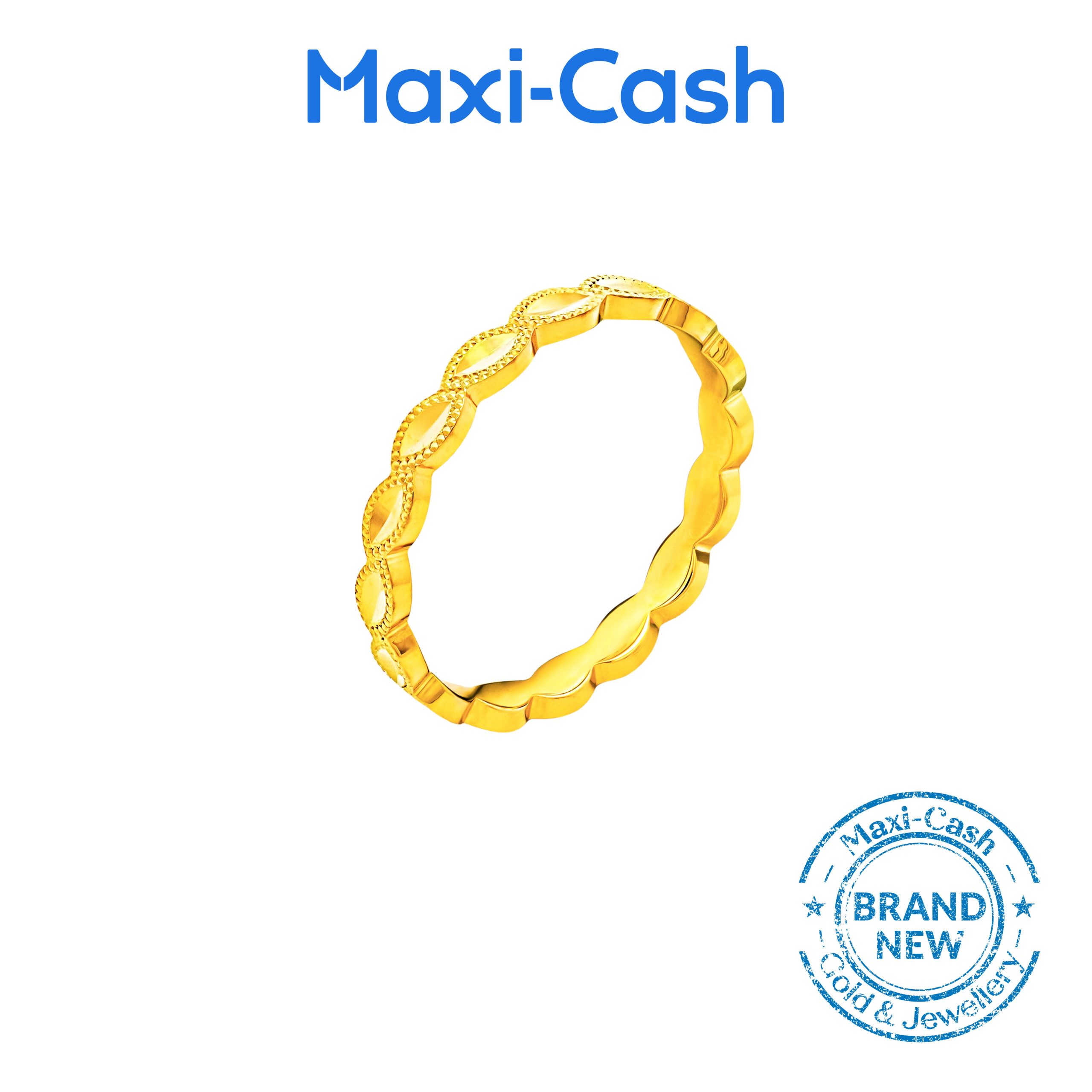 Radiant Drops Ring in 916 Gold