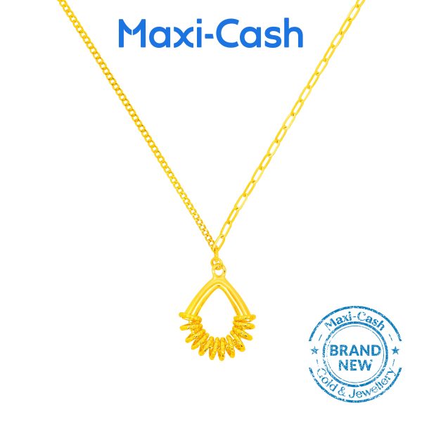 Golden Helix Necklace in 999 Gold