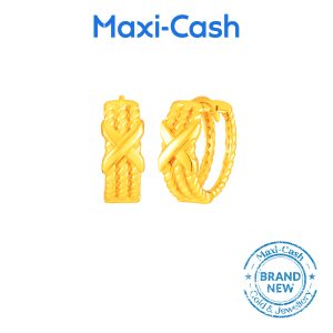 Lover’s Knot Earrings in 916 Gold