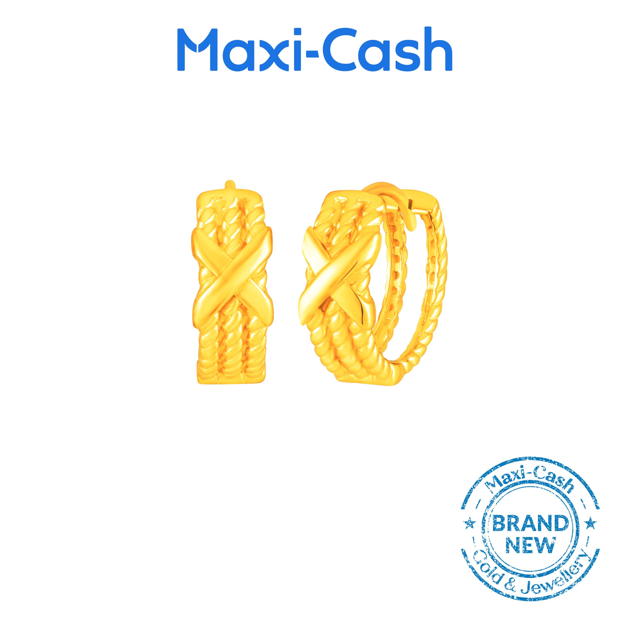 Lover’s Knot Earrings in 916 Gold