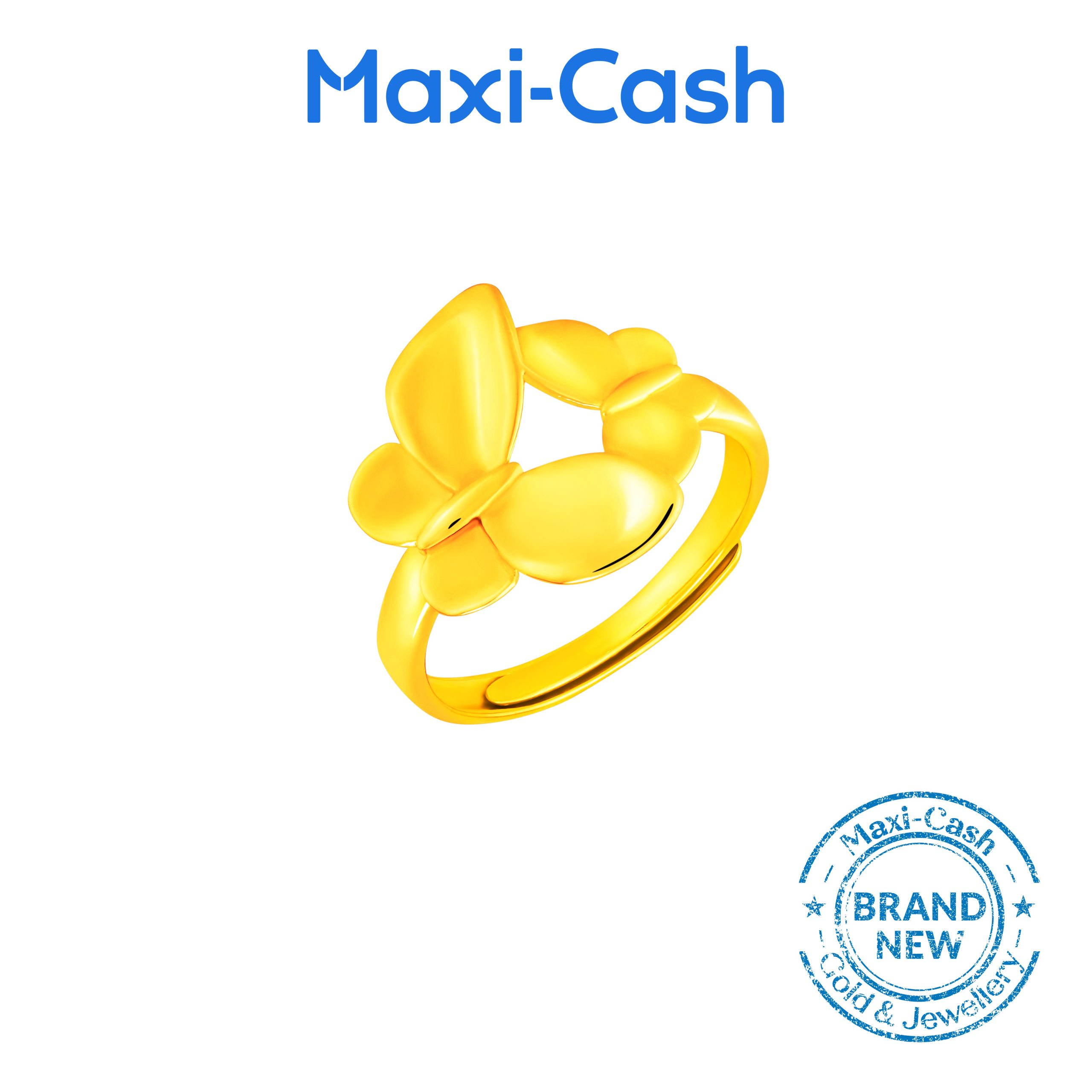 Flutters of Love Ring in 916 Gold