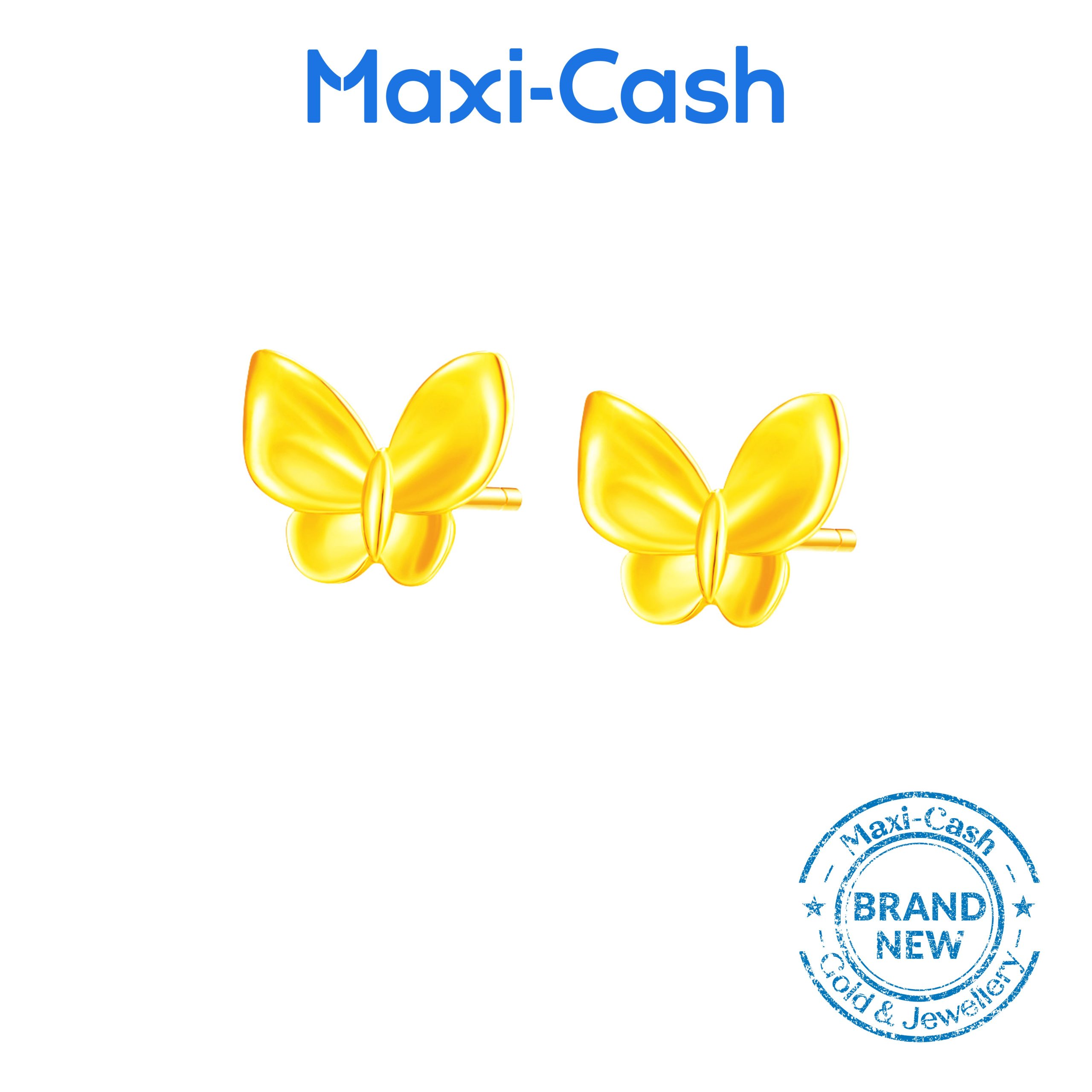 Flutters of Love Earrings in 916 Gold