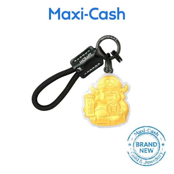 God Of Fortune (Abundant Wealth) Key Ring in 999 Gold - Image 4