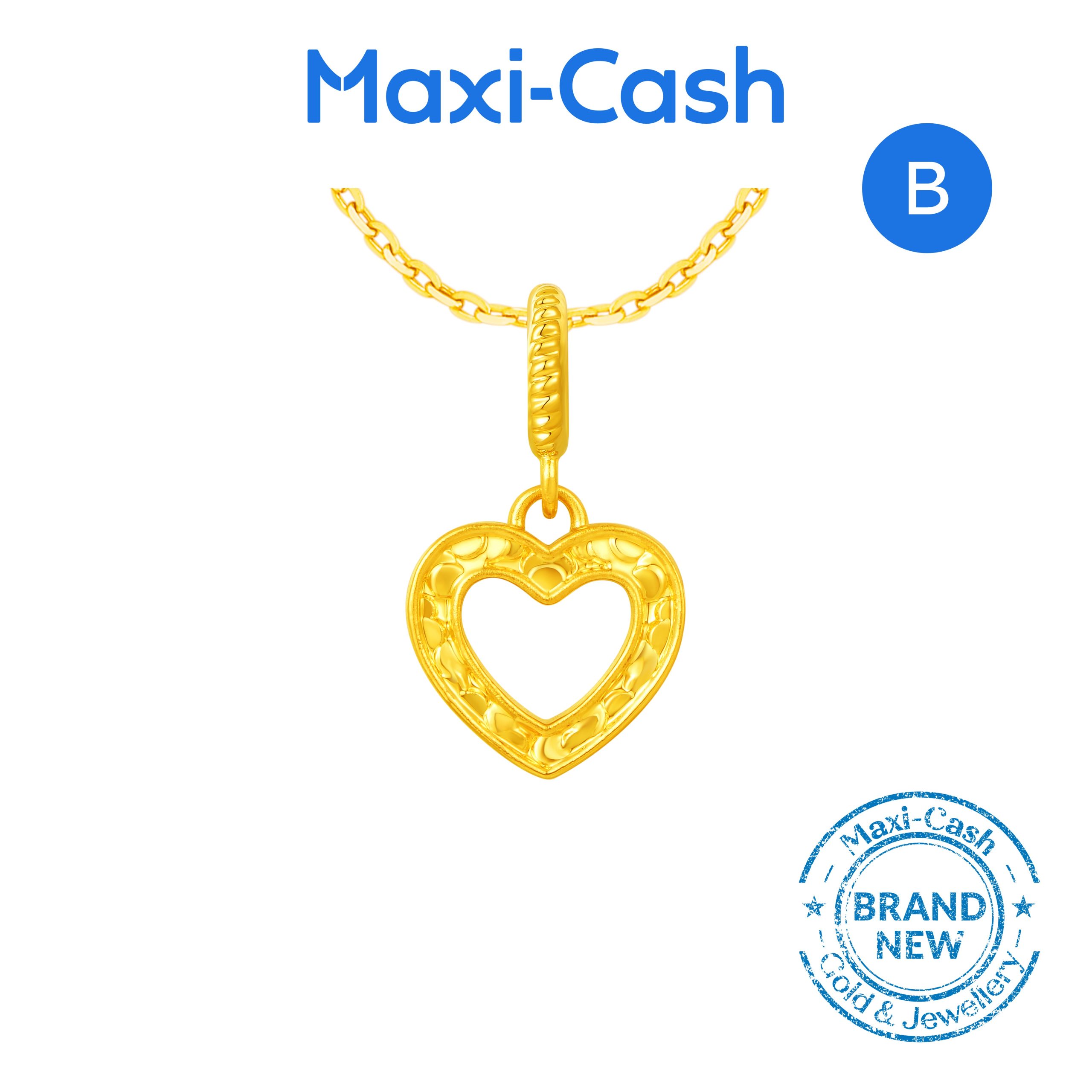 Buy 1 Get 3 Free (2 Pendants + 2 Chains) Pendants and Charms in 916 Gold - Image 3