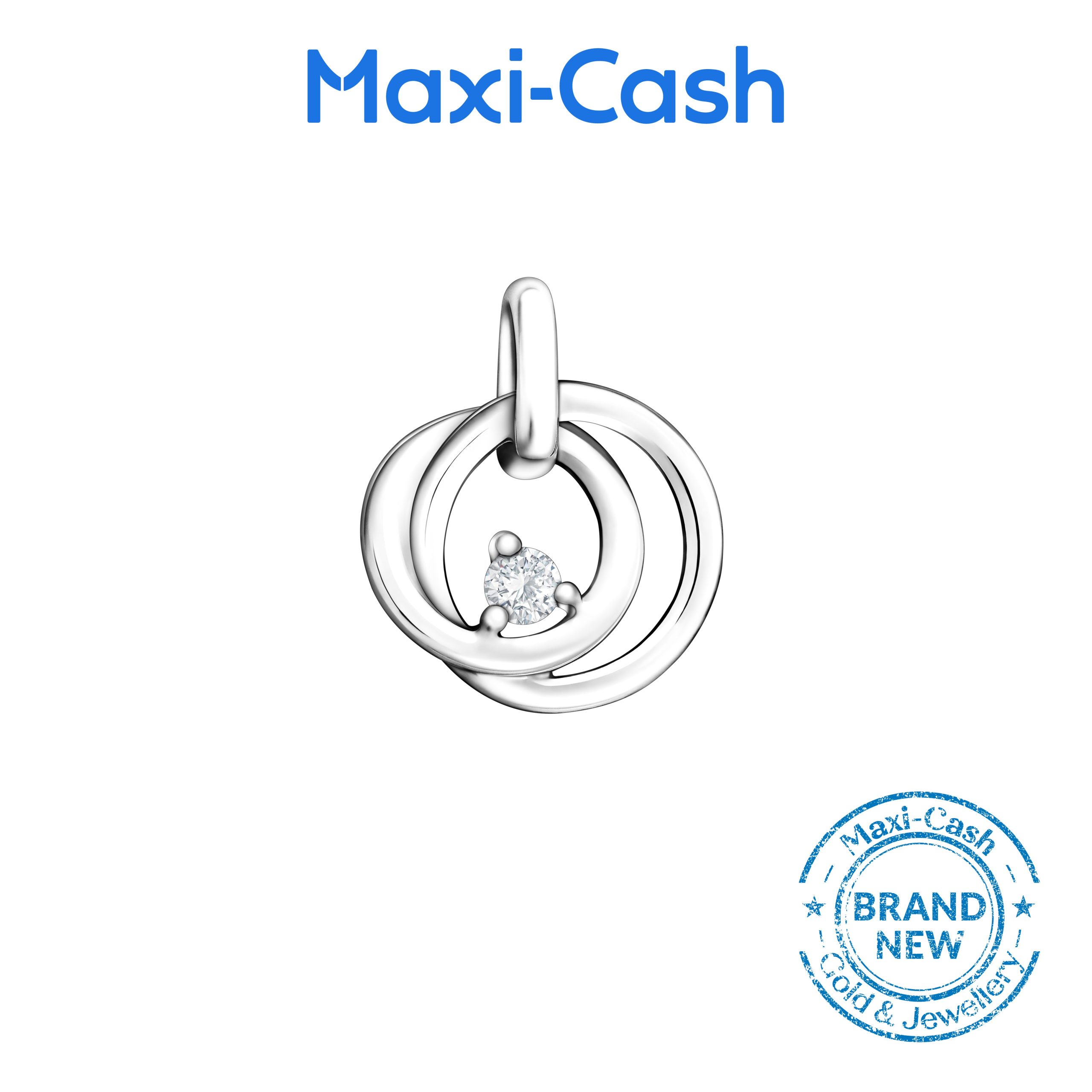 Diamond Eternal Radiance Pendant in 14K White Gold - Image 2