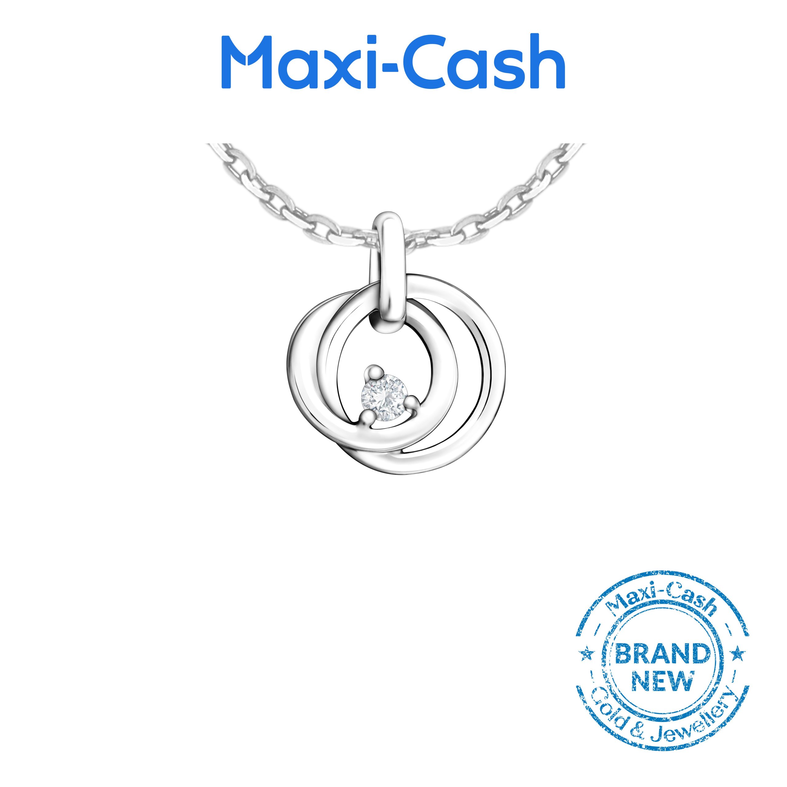 Diamond Eternal Radiance Pendant in 14K White Gold