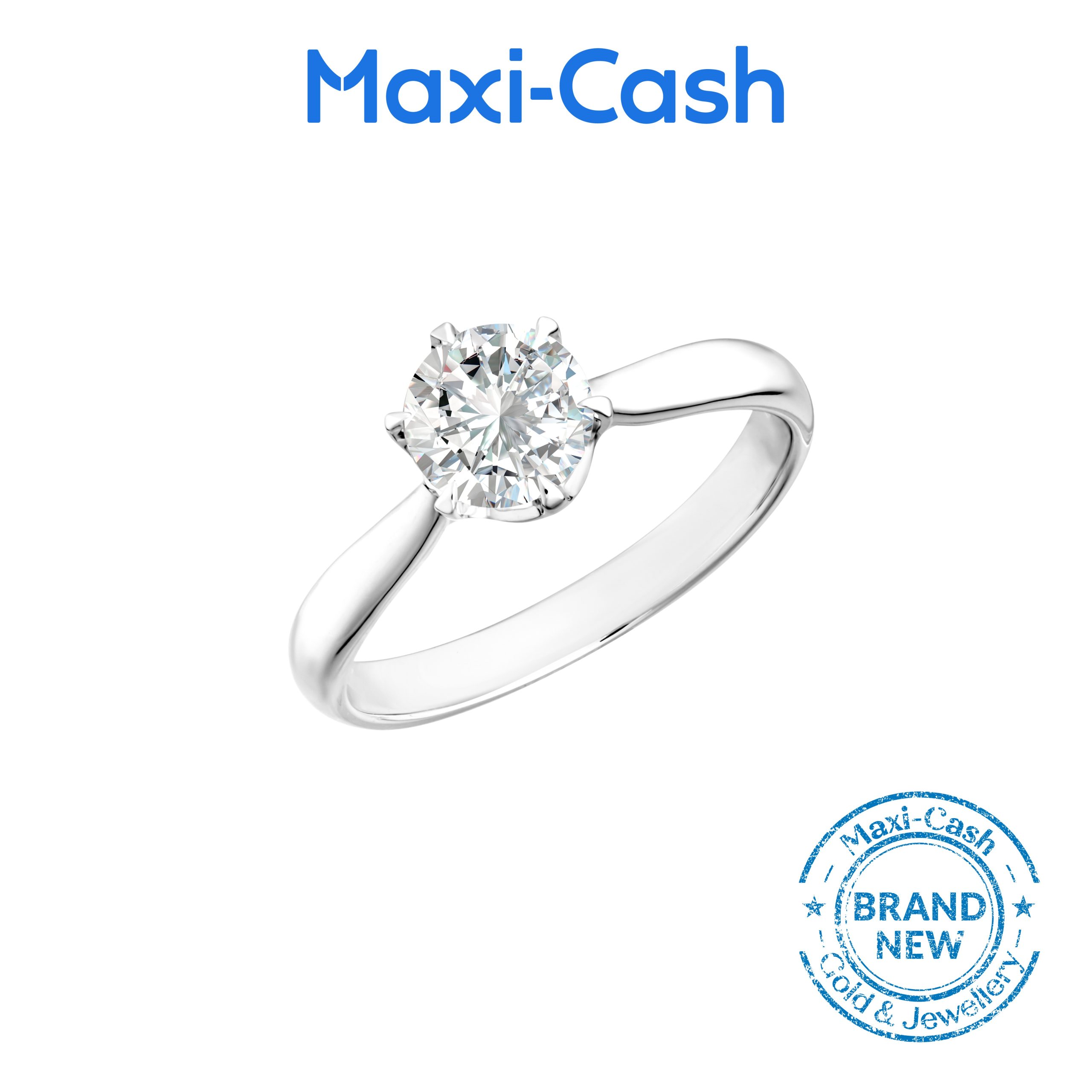 True Carat Diamond Eterna Ring in 14K White Gold