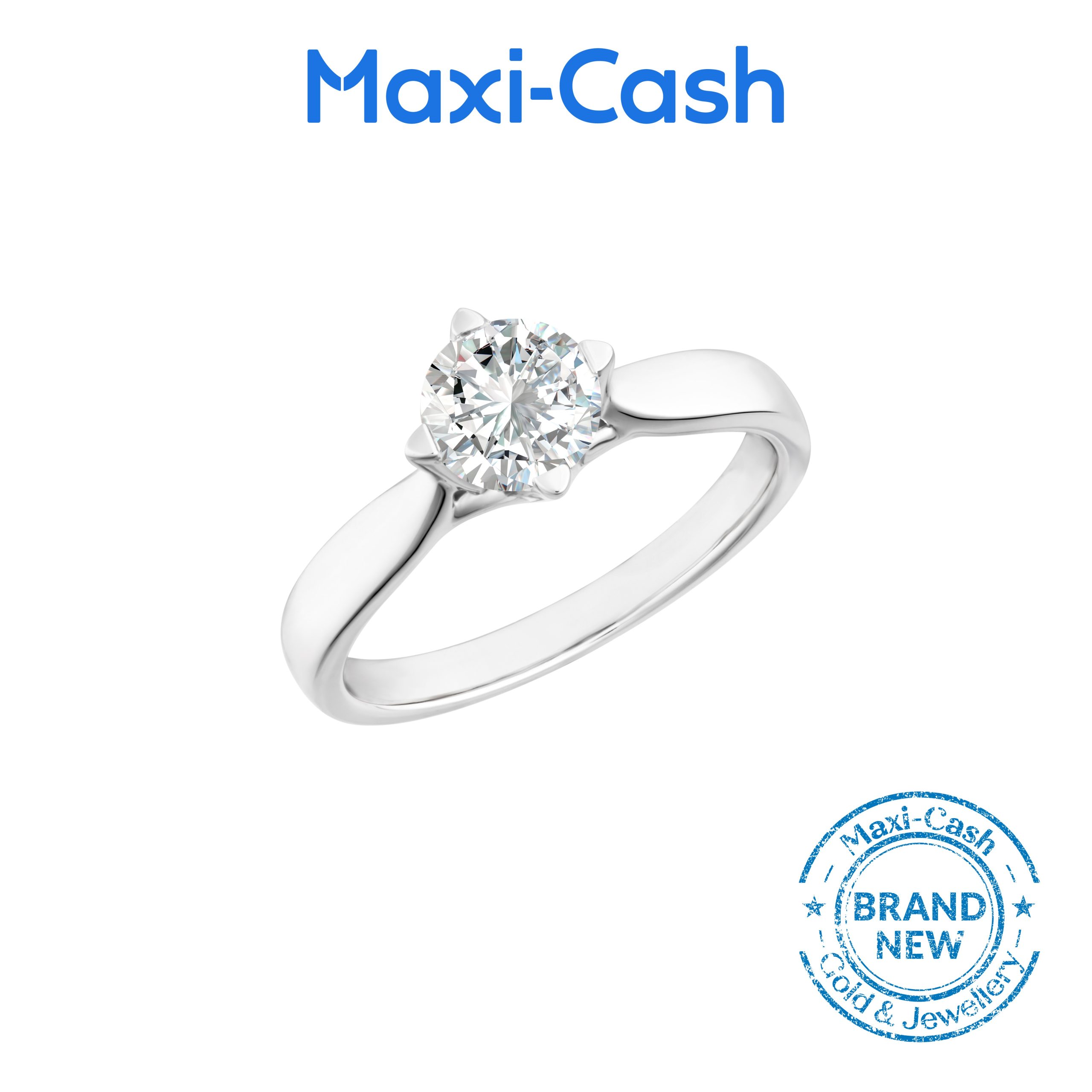 True Carat Diamond Fleura Ring in 14K White Gold