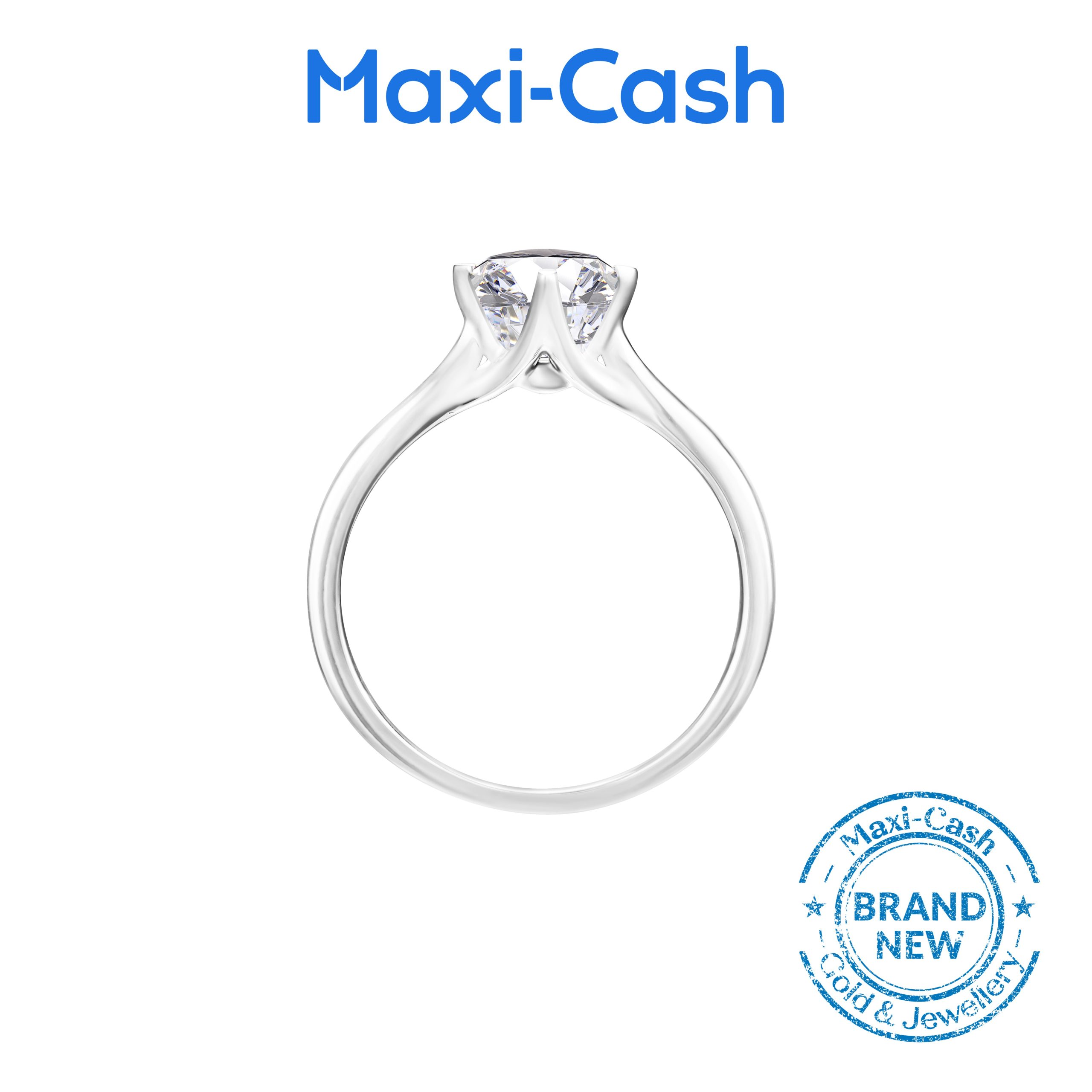 True Carat Diamond Fleura Ring in 14K White Gold - Image 3