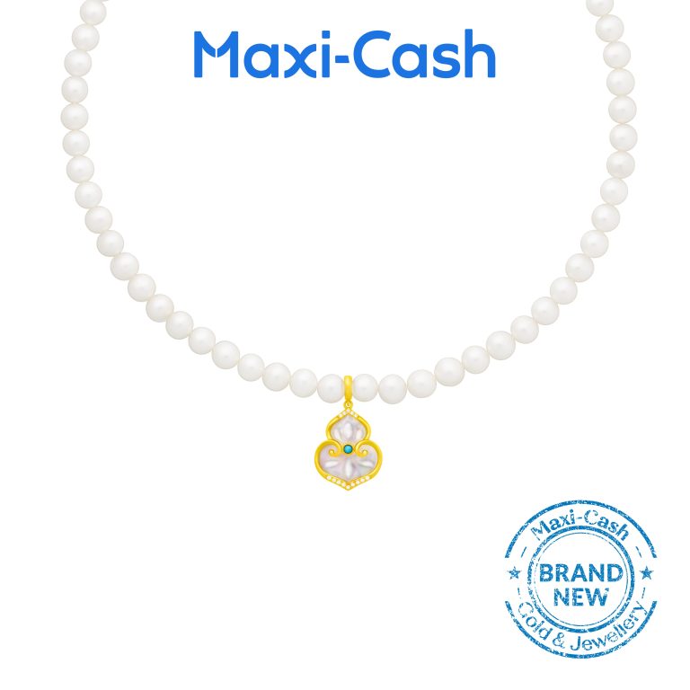 Pearl Necklace Gift Set (Hulu) with Silk Scarf