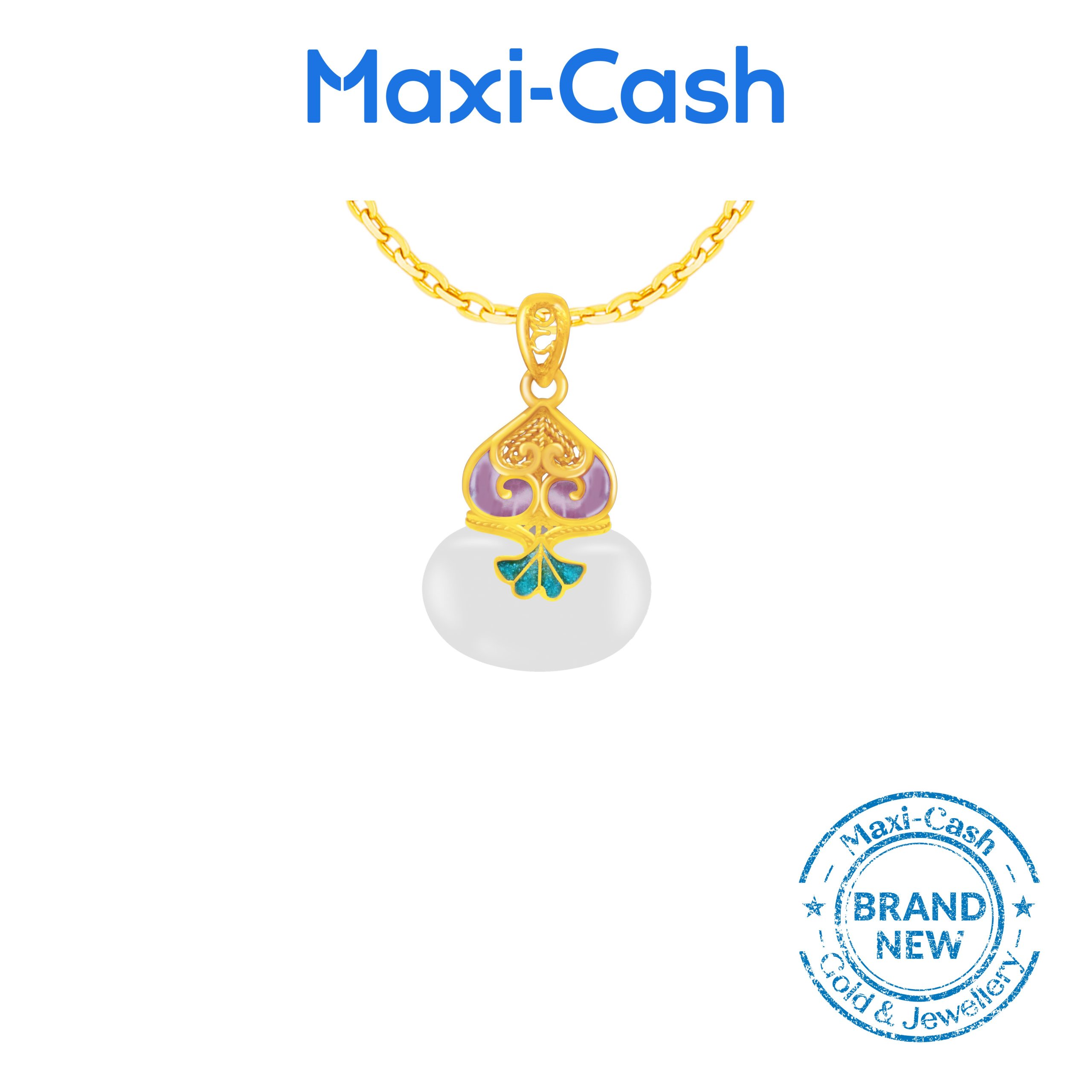 Grand Prosperity Nephrite Pendant in 999 Gold