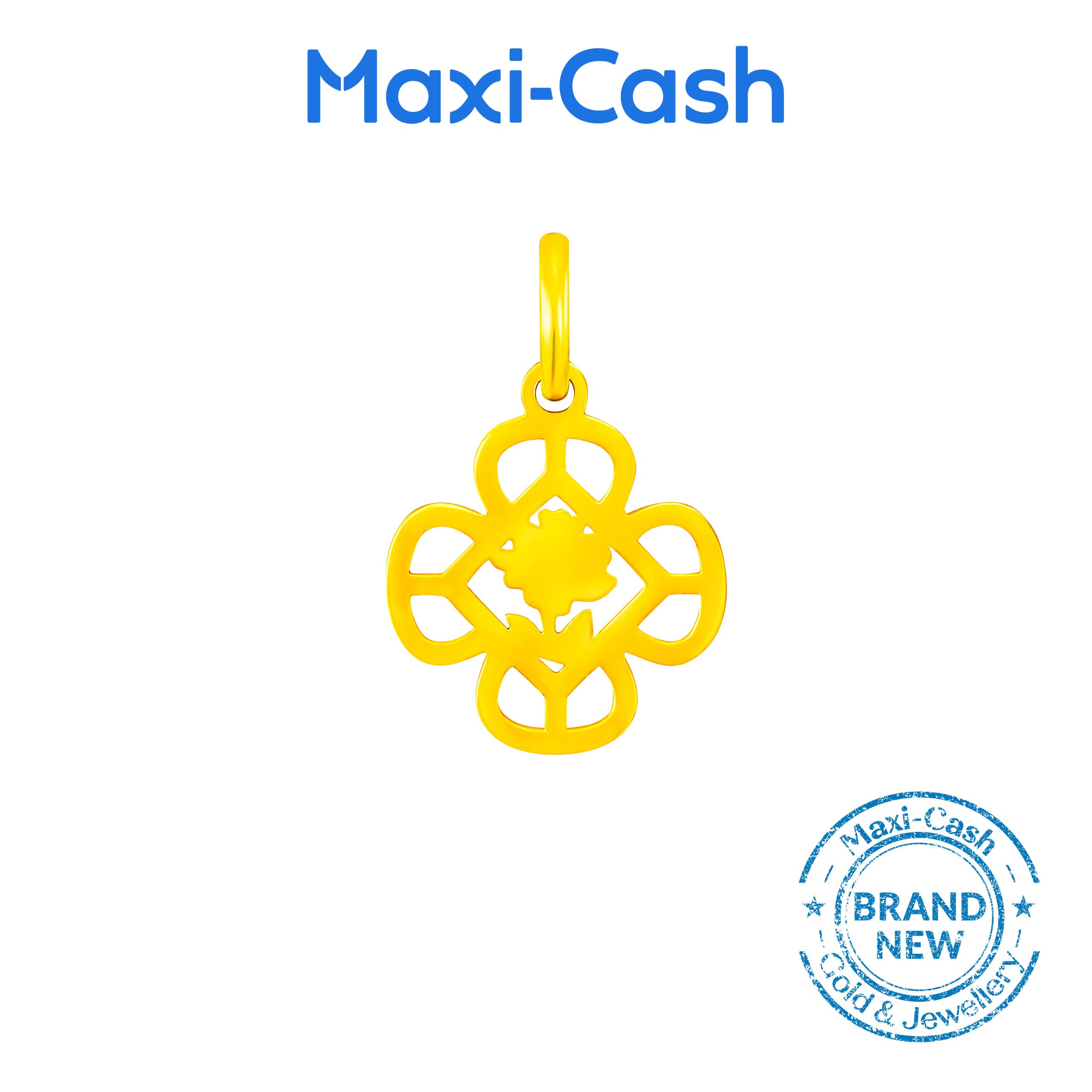 Floral Grace Pendant in 916 Gold - Image 2