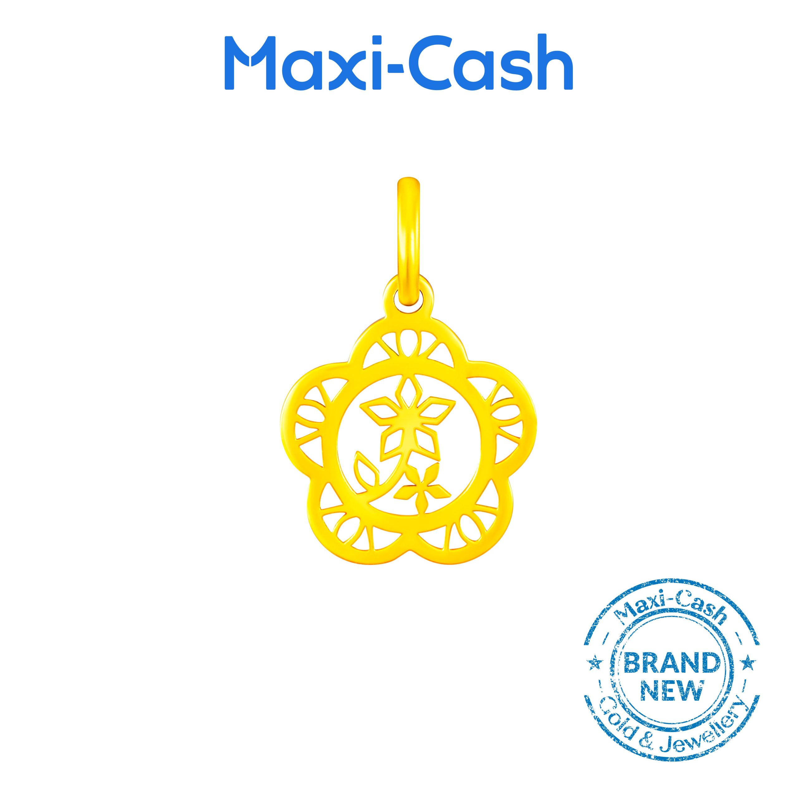 Floral Muse Pendant in 916 Gold - Image 2