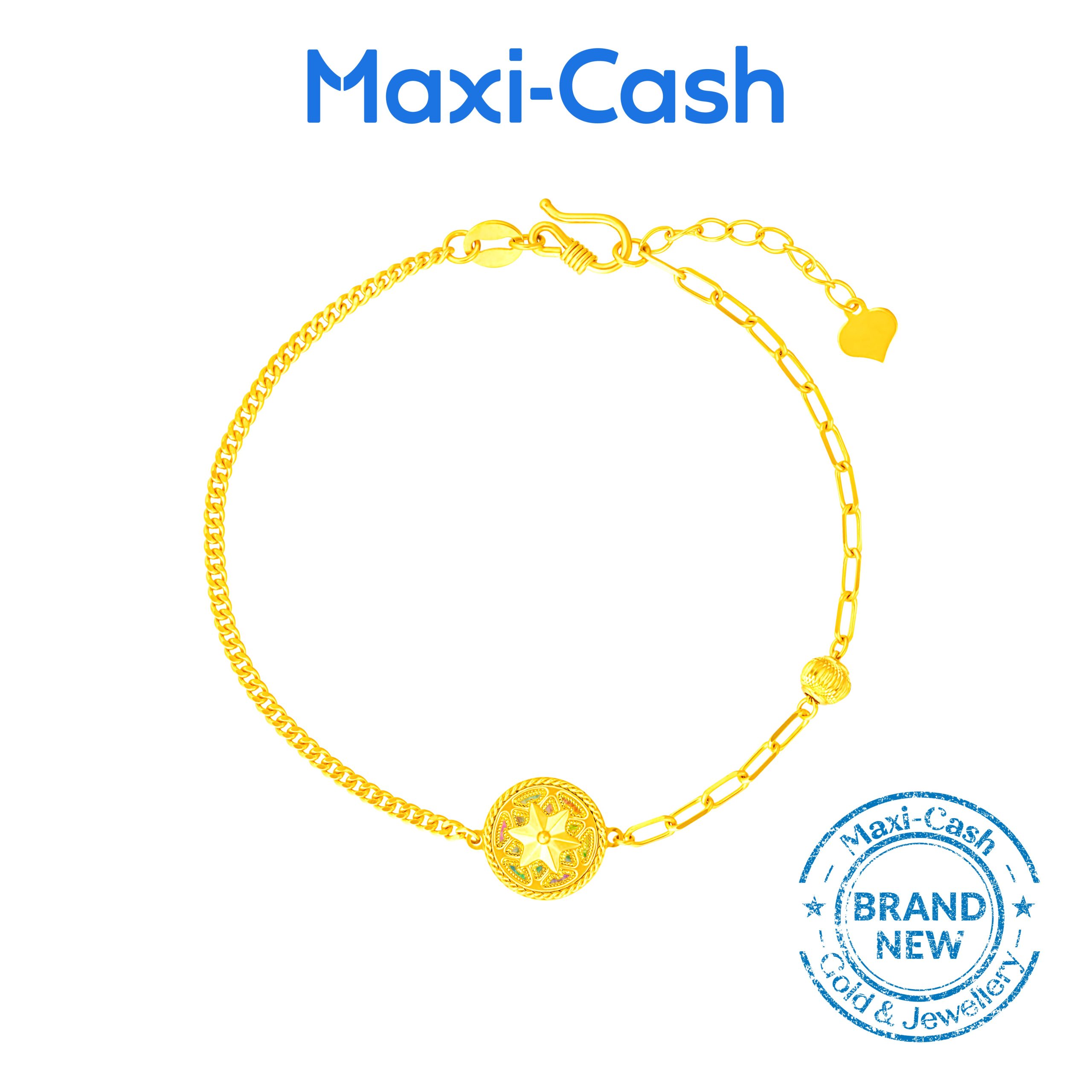 Gilded Star Bracelet in 999 Gold