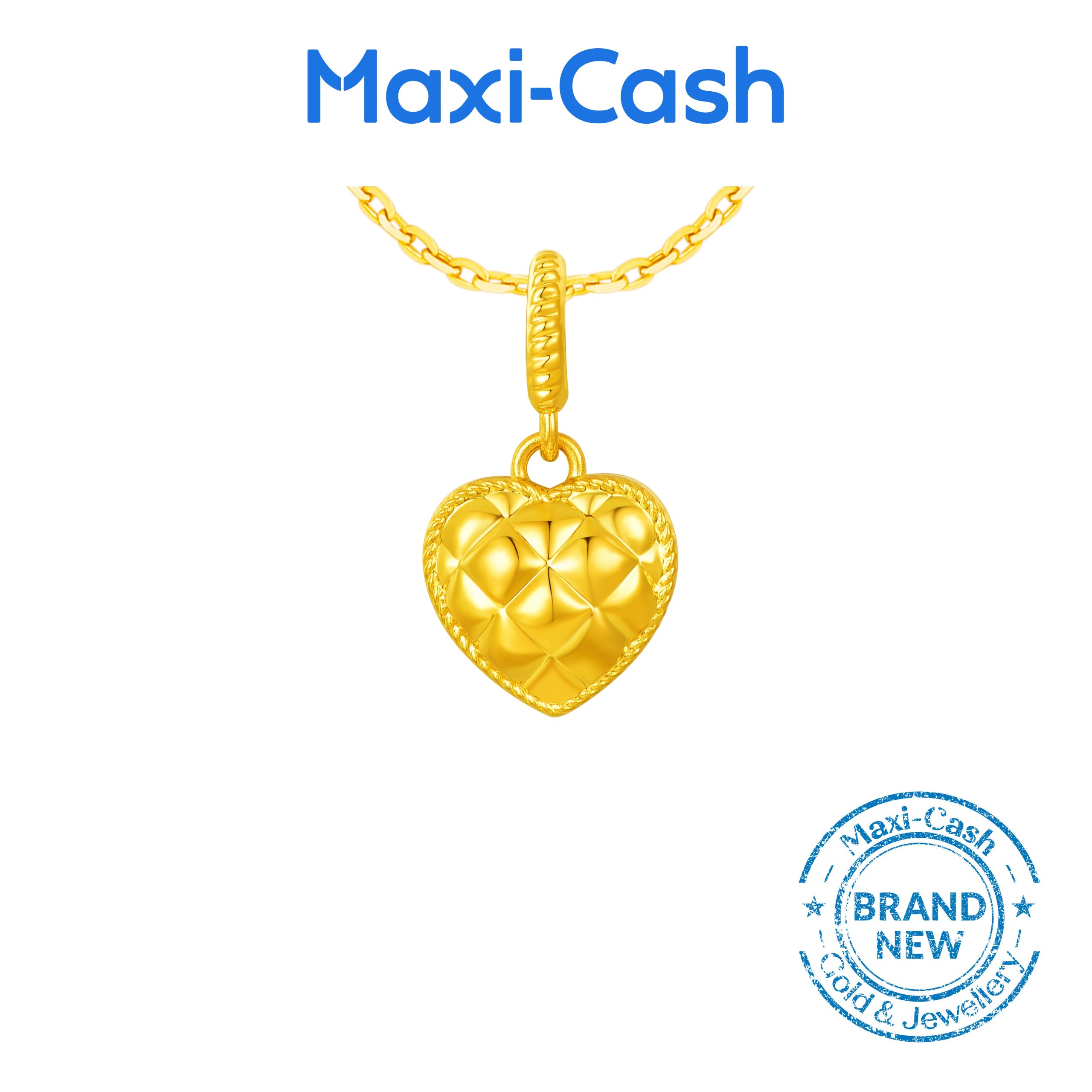 Radiant Heart Pendant in 916 Gold
