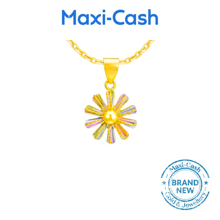 Bloom of Iridescence Pendant in 916 Gold