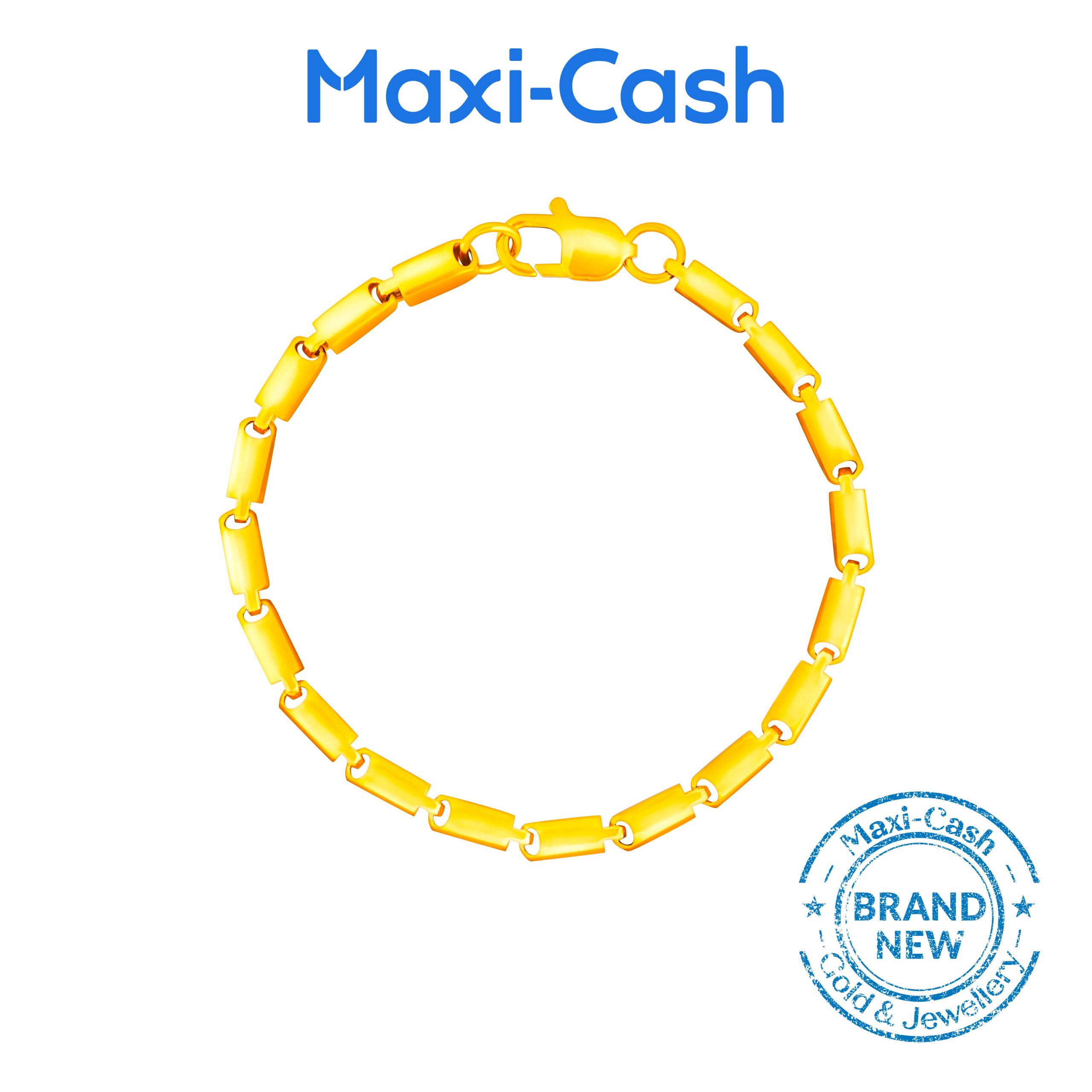 Titan Link Bracelet in 916 Gold