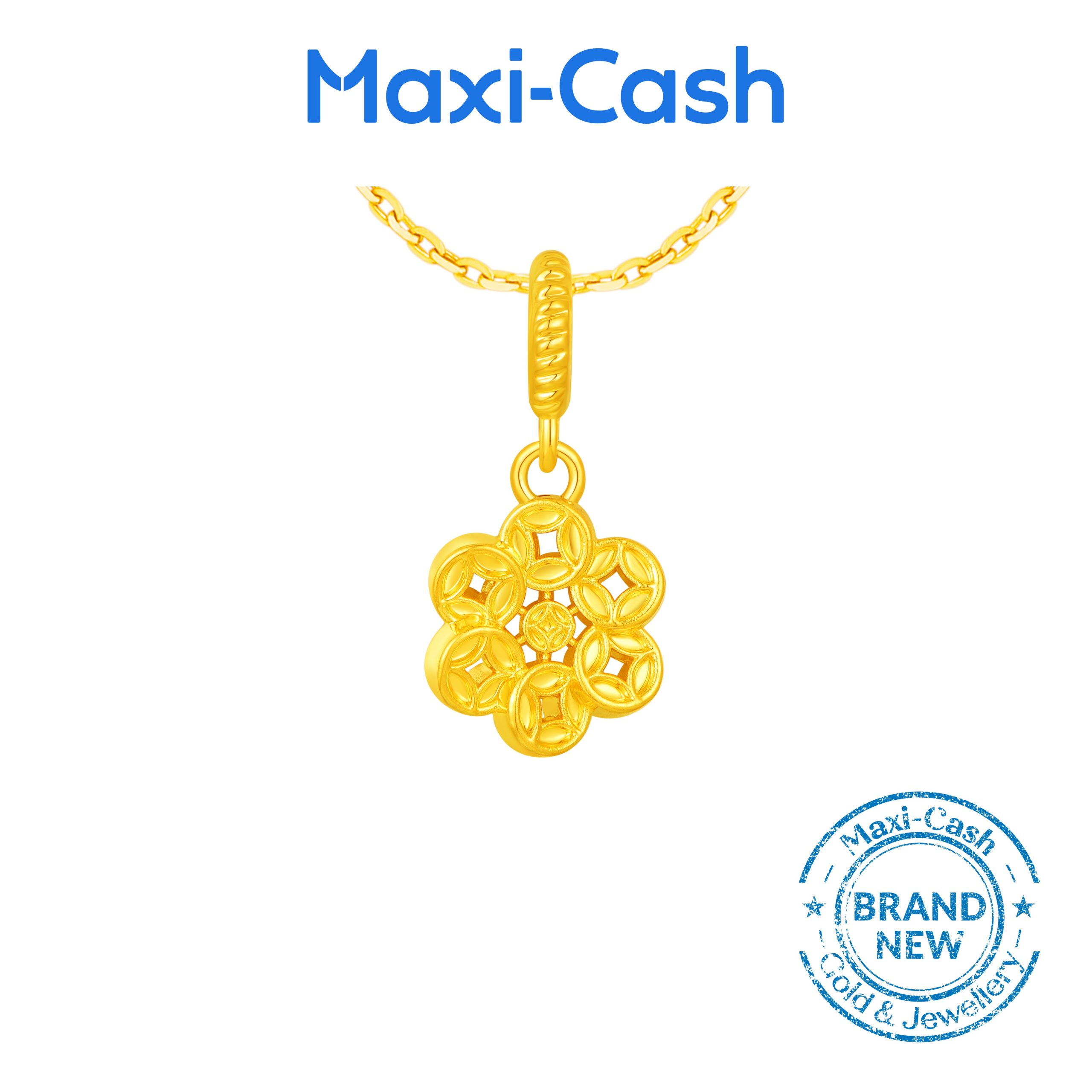 Fortune Flower Pendant in 916 Gold