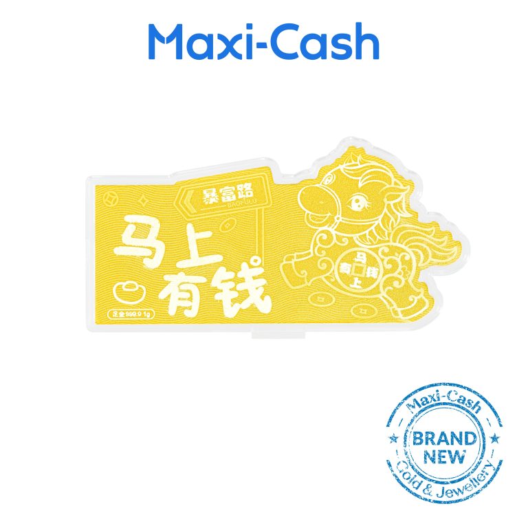 Instant Fortune Horse Gold Bar in 999 Gold