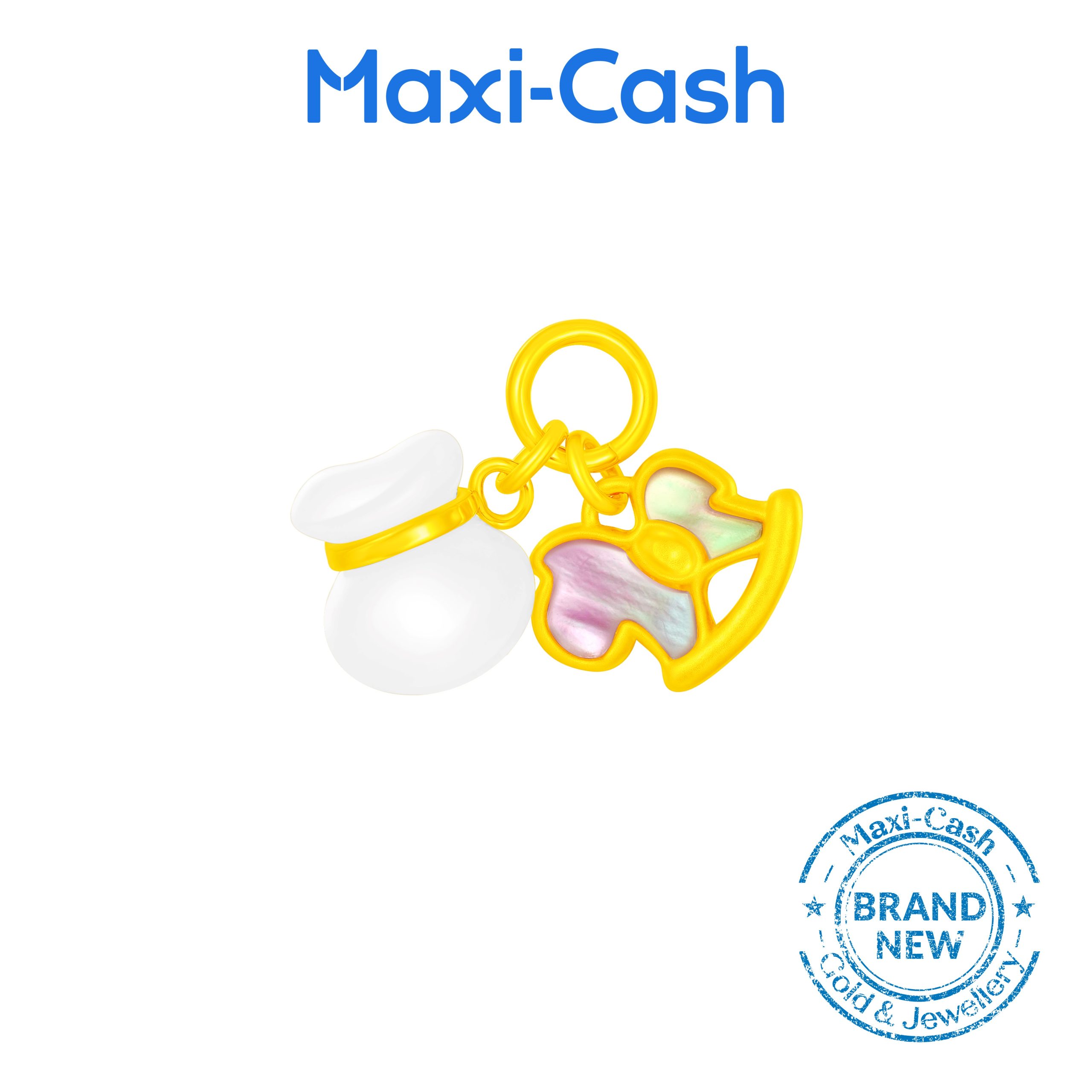 Gallop of Wealth Nephrite Pendant in 999 Gold - Image 2