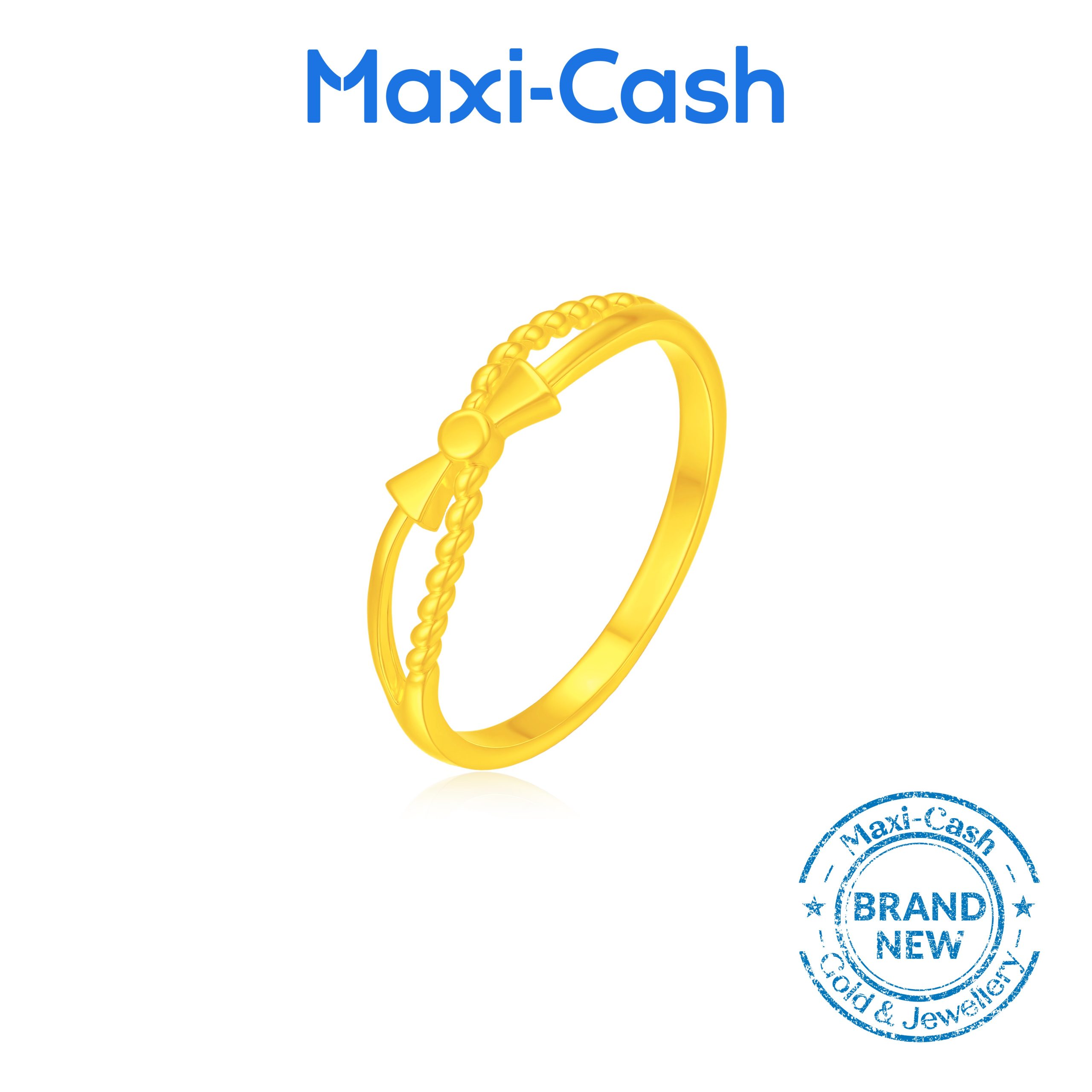 Serenade of Ribbons Ring in 916 Gold