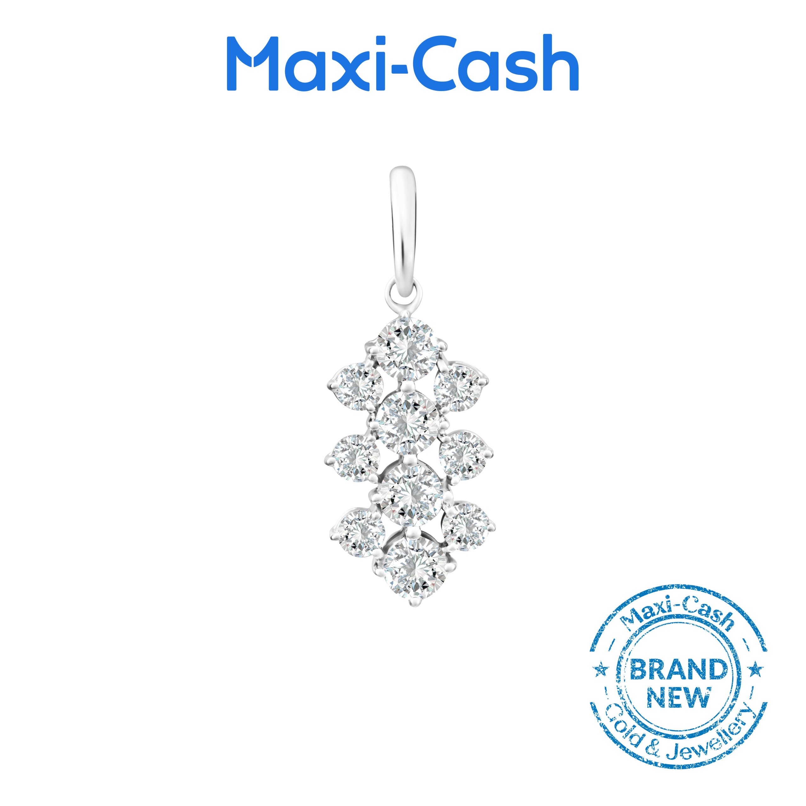 True Carat Diamond Linea Dream Pendant in 14K White Gold - Image 2