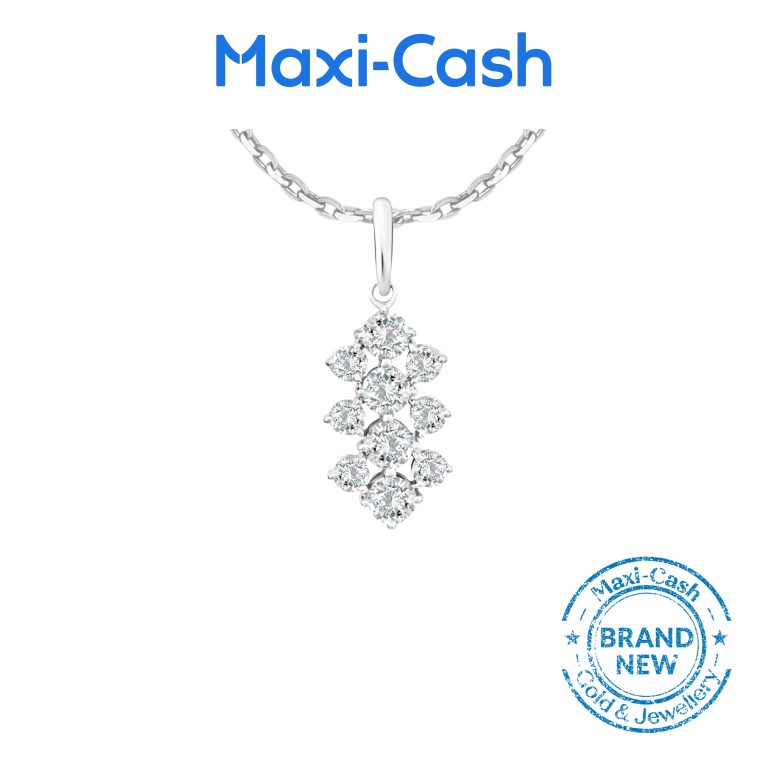 True Carat Diamond Linea Dream Pendant in 14K White Gold