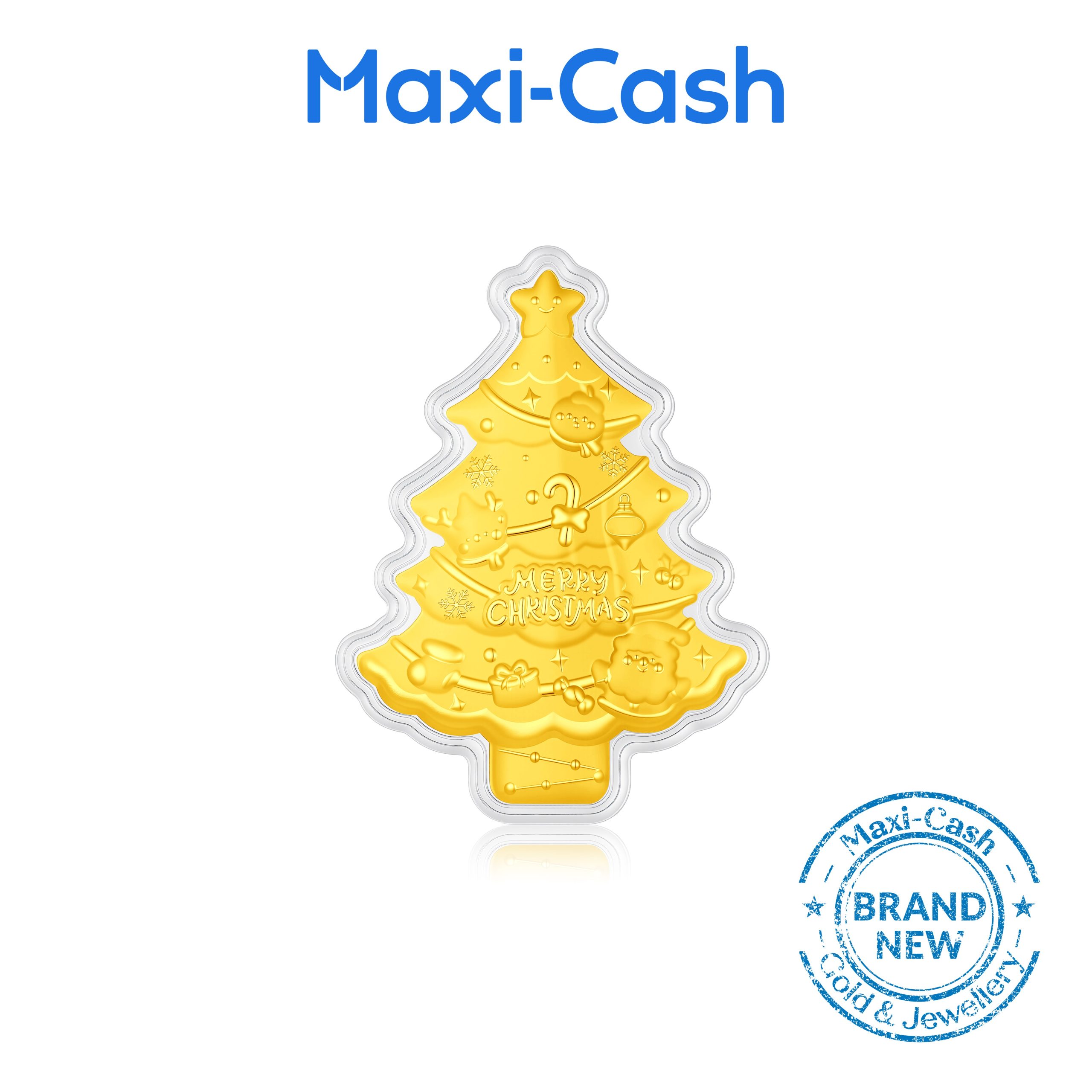 Christmas Tree Gold Coin in 999 Gold