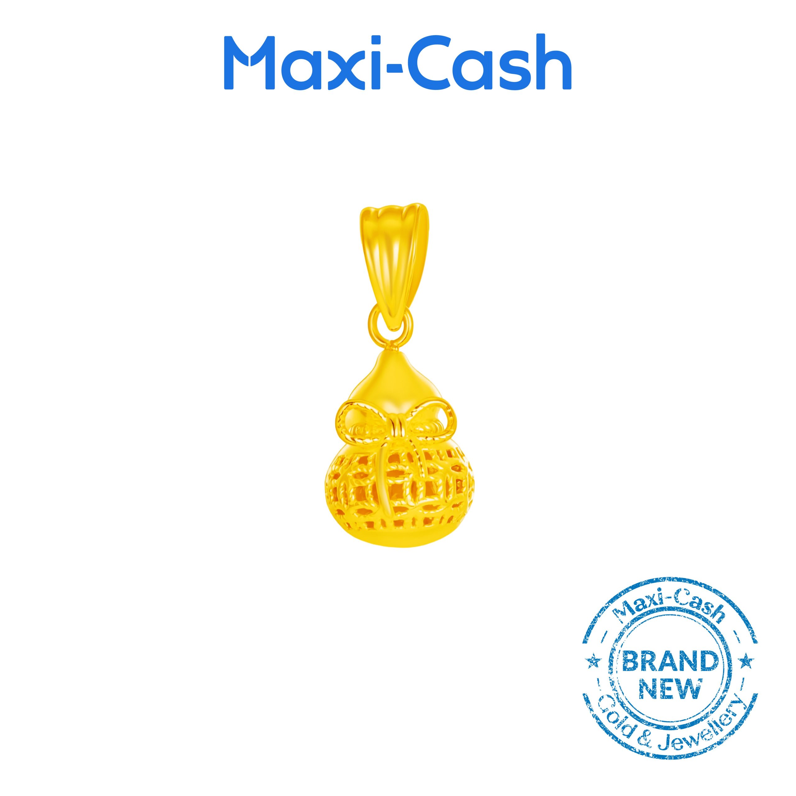 Blessed Gourd (Hulu) Pendant in 916 Gold - Image 2