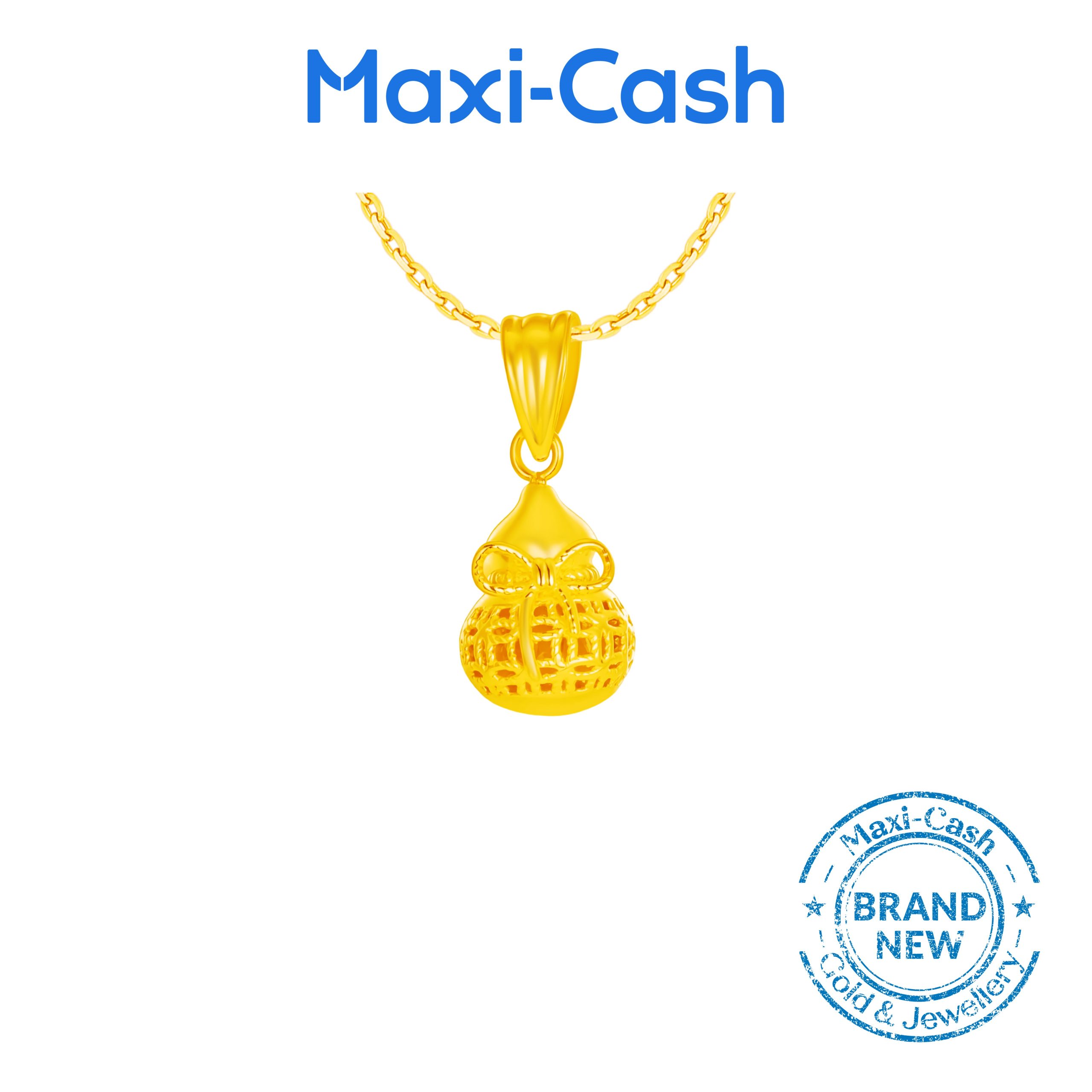 Blessed Gourd (Hulu) Pendant in 916 Gold