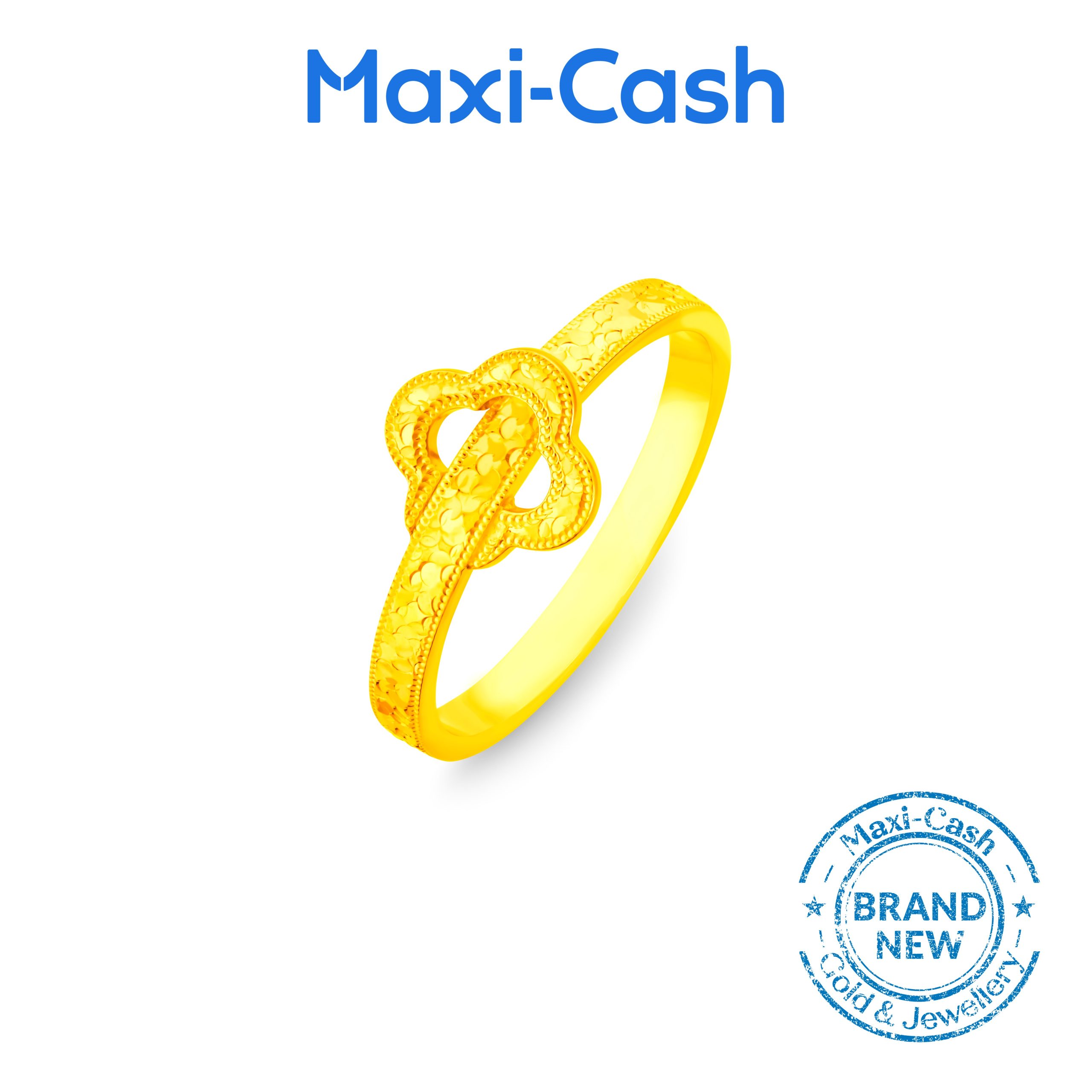 Abundant Blessings (Flower) Ring in 916 Gold